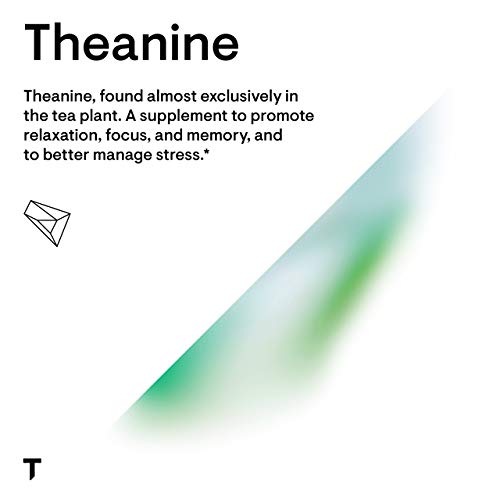 Theanine - 200mg of L-Theanine - Support a Healthy Stress Response, Relaxation, and Focus - Increases Brain Alpha-Wave Production* - 90 Capsules