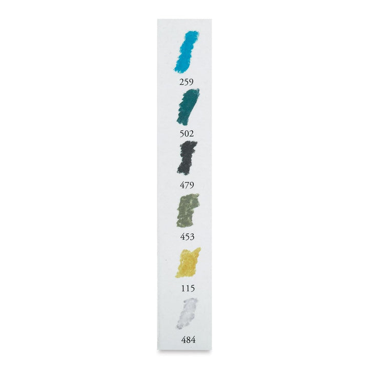 Sennelier Extra-Soft Half Pastel 6 Stick Set, 6 Count (Pack of 1), Seaside