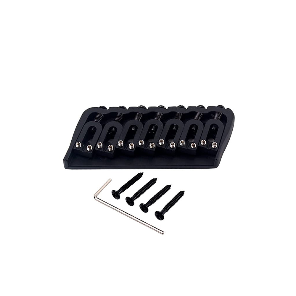 7 String Guitar Saddle Bridge Strings Through Body Tail Fixed Guitar Parts Accessories for Electric Guitar