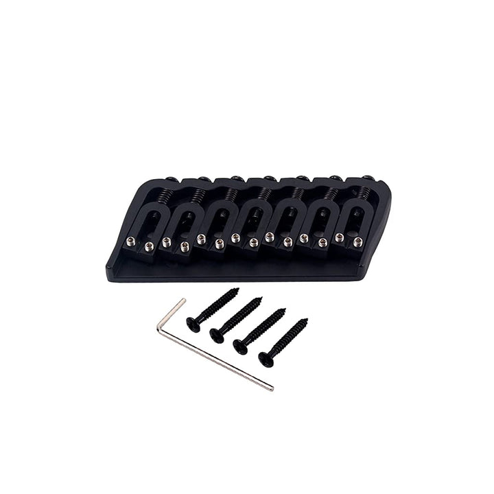 7 String Guitar Saddle Bridge Strings Through Body Tail Fixed Guitar Parts Accessories for Electric Guitar