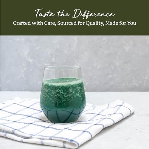 Spirulina Powder Organic - Dried Blue Green Algae Superfood, Source of Protein, Use in Juice & Smoothies, Certified Kosher, Non-GMO - Bulk 1 lb Bag