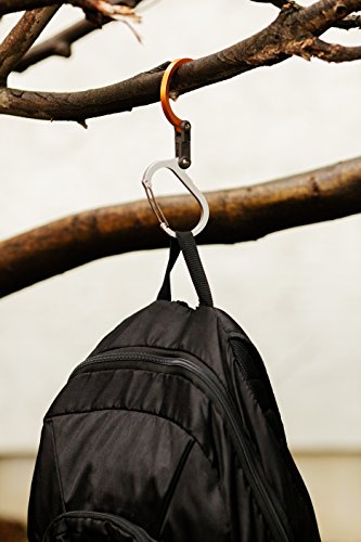 HEROCLIP Carabiner Clip and Hook (Medium) for Camping, Backpack, and Garage
