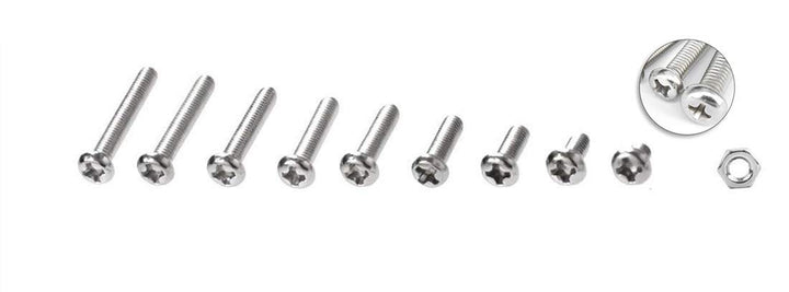 280Pcs #4-40 UNC Stainless Steel Phillips Pan Head Machine Screws Nuts Assortment Kit- #4-40x 3/16 1/4 5/16 3/8 1/2 5/8 3/4 7/8 1