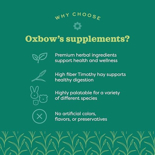 Animal Health Natural Science Joint Support, Anti Inflammatory Supplement for Rabbit & Guinea Pig, Timothy Hay, Made with Glucosamine, Turmeric, & Yucca, Made in USA, 4.2 oz Bag