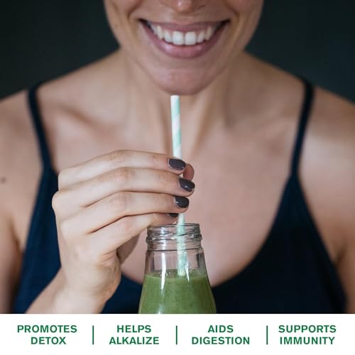 Wheat Grass Powder: 100% Whole-Leaf Wheat Grass Powder for Energy, Detox & Immunity Support, Chlorophyll Providing Greens, 30 Servings