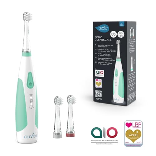 1151 | Baby Electric Toothbrush Sonic Clean & Care | Baby & Toddler Electric Toothbrush | Brush Baby Toothbrush | Baby Sonic Toothbrush | Age 3 Months - 5 Years Old | Baby Toothbrush Electric