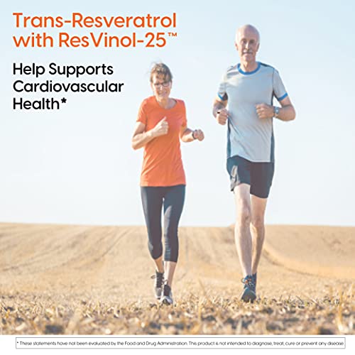Doctors Best Trans-Resveratrol 100, Resveratrol with Red Wine Polyphenol (ResVinol), Non-GMO, Gluten Free, Soy Free, Vegan 60 Veggie Caps