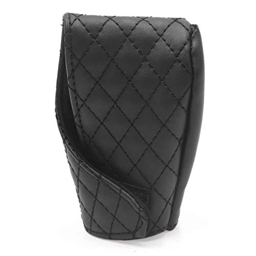 Faux Leather Gear Boot Shift Knob Cover, Universal Black