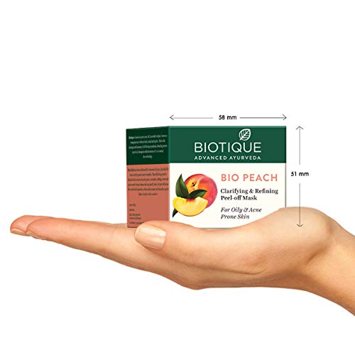Bio Peach Clarifying and Refining Peel Off Mask for Oily and Acne Prone Skin, 50g