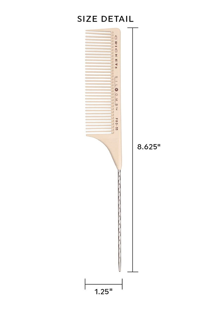 Silkomb Rattail Comb CB-78X Pro 55 Wide Toothed Rattail AD
