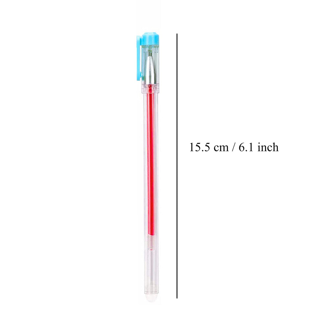 Heat Erasable Pens ,4 Pieces Fabric Marking Pens with 20 Refills for Quilting Sewing, Dressmaking, Fabrics, Tailors Sewing Fabrics,Tailor's Chalk Pencils Chalks Pen (Blue Cap)