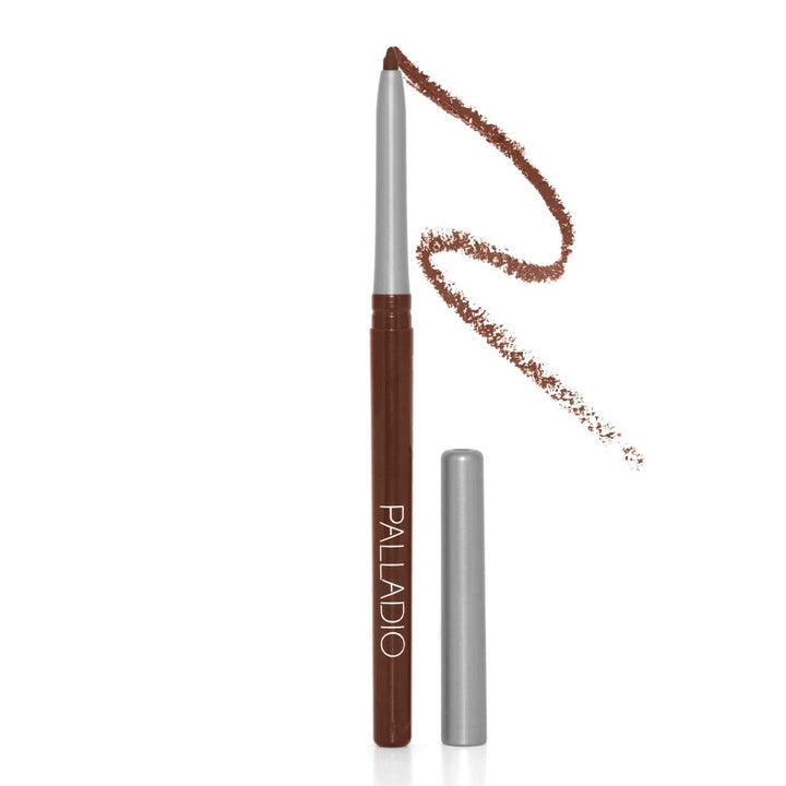 Retractable Waterproof Lip Liner High Pigmented and Creamy Color Slim Twist Up Smudge Proof Formula with Long Lasting All Day Wear No Sharpener Required, Coffee, 1 Count