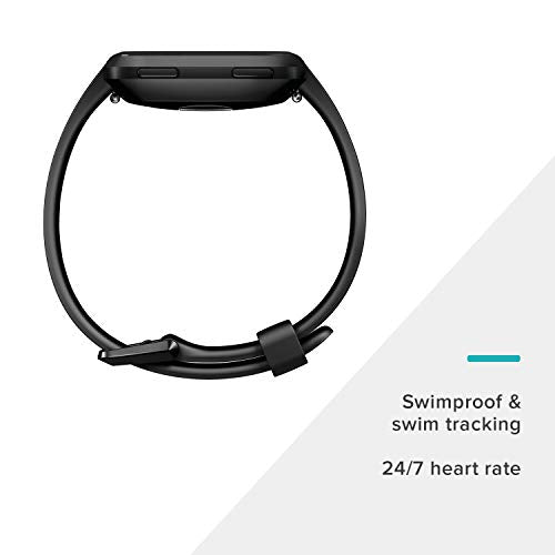 Versa Smart Watch, Black/Black Aluminium, One Size (S & L Bands Included)