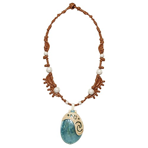 Princess Moana Necklace Light Up Magical Seashell Heart of Te Fiti
