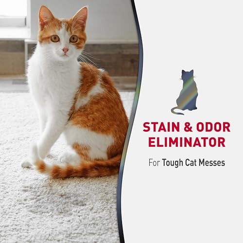 Nature's Miracle Advanced Cat Stain and Odor Eliminator Spray, Severe Mess Enzymatic Formula, 32 fl oz