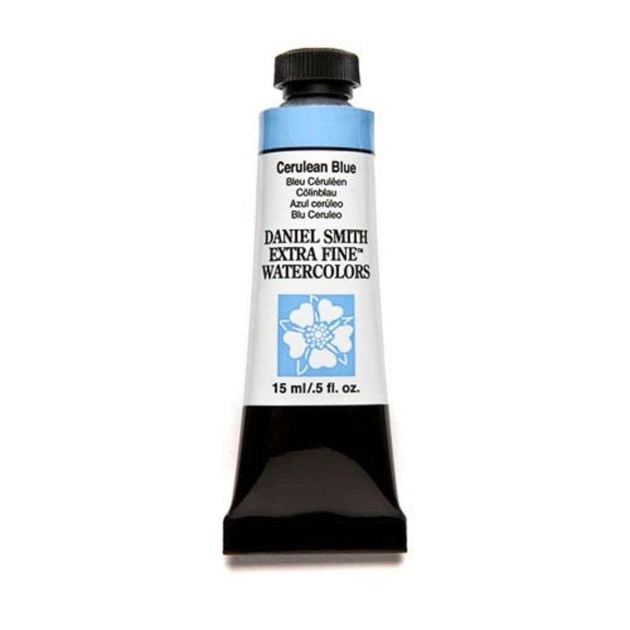 Daniel Smith Extra Fine Watercolor 15ml Paint Tube, Cerulean Blue (284600206), 0.5 Fl Oz (Pack of 1)