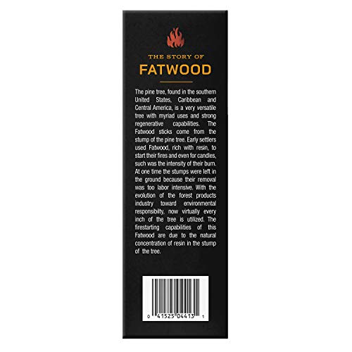 , Fatwood StarterStikk, Natural Firestarting Sticks for Campfire, Fireplace, Wood Stove, Fire Pit, Indoor & Outdoor Use, 1.5 Pound
