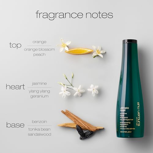 Shu Uemura Ultimate Reset Extreme Repair Shampoo | Strengthens to Reduce Breakage and Split Ends | Deeply Conditions and Nourishes | With Japanese Rice Extract | For Dry and Very Damaged Hair