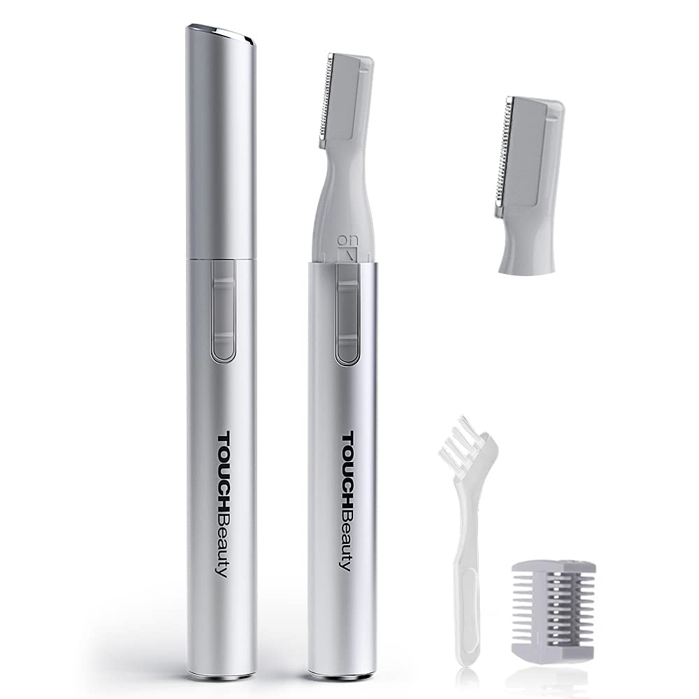 Eyebrow Trimmer: Facial Hair Removal for Women - 2 in 1 Eyebrow Razor and Hair Remover - Painless Epilator for Eyebrow, Lips, Body