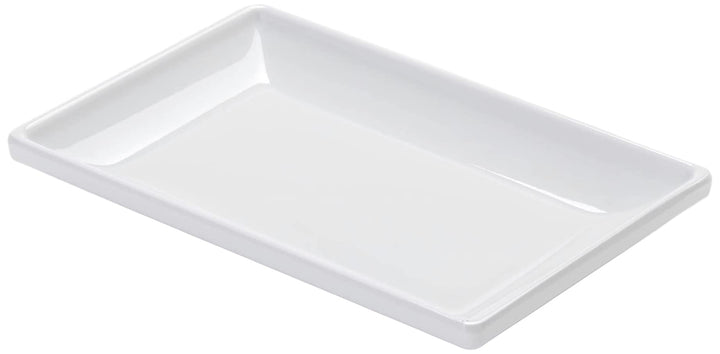 MMP6 Mini Rectangle Plate, Melamine, White, 6-5/8 L, 1 Count (Pack of 1)
