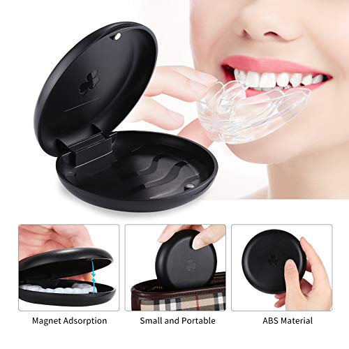 Retainer Cases,Solid Orthodontic Retainer Case (Black)