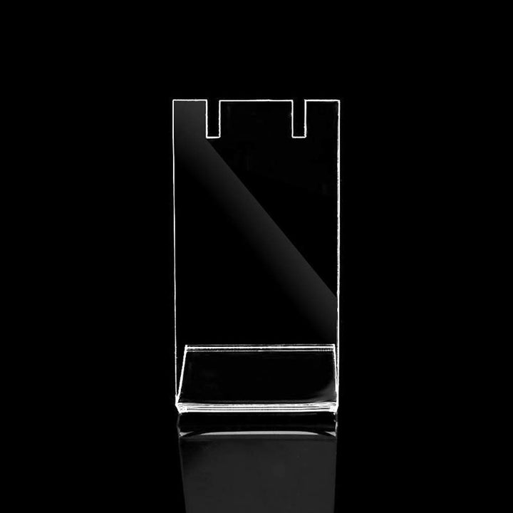 4Pcs Acrylic L Shape Earring Display Stand Rack Showcase Retail Display Case Holder for Earring Necklace Pendant Jewelry Photography Display Props, Clear