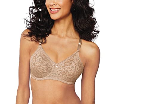 Women's Lace and Smooth Underwire Bra, Nude,38DD