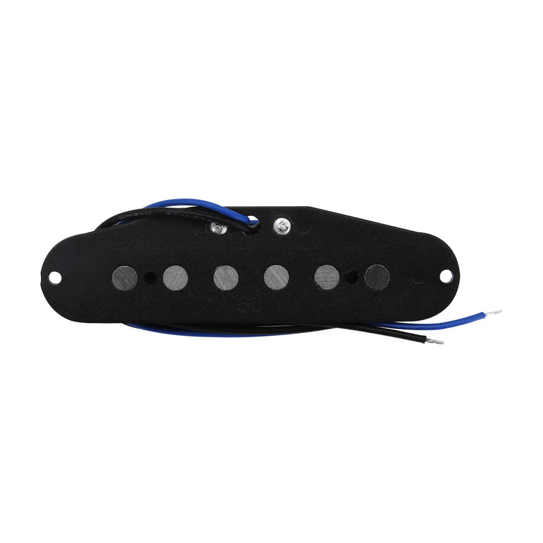 Alnico 5 Single Coil Pickups Flat Pole Guitar Neck/Middle/Bridge Pickup Set White