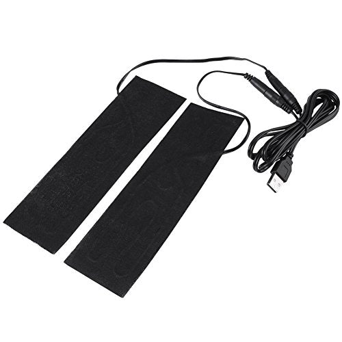 Heating Pads USB Heated Pad Electric Foot Heating Pads USB Charging Heating Element Film Warmer 5V 1 Pair Shoe Insole Heater Sheet Electric Heated Pad for Winter Camping Hiking