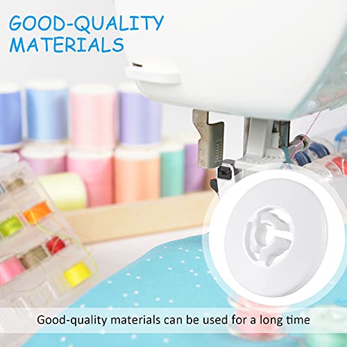 Spool Cap Sewing Machine Spool Pin Cap Small Medium Large Replacement Spool Cap Compatible with Brother, Babylock Sewing and Embroidery Machines, 45 mm, 35 mm and 25 mm, White (6 Pieces)