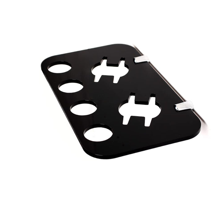 Ping Pong Paddle Holder Ping Pong Storage Wall Mount Acrylic Ping Pong Paddles Storage Wall Rack for Storage Balls and Paddles(S, Black)