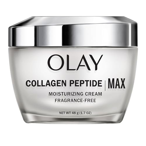 Collagen Peptide MAX Face Moisturizer, Firm - Plump - Hydrate, Fragrance Free Cream with Vitamin B3, 1.7 oz