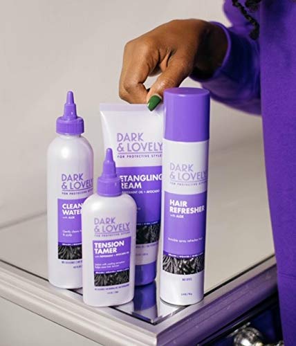 Dark and Lovely For Protective Styles Detangling Cream With Peppermint and Avocado Oil for Braids, Weaves, Wigs and Locs No Dyes, No Mineral Oil, No Petrolatum SoftSheen-Carson 6.8 Fl Oz