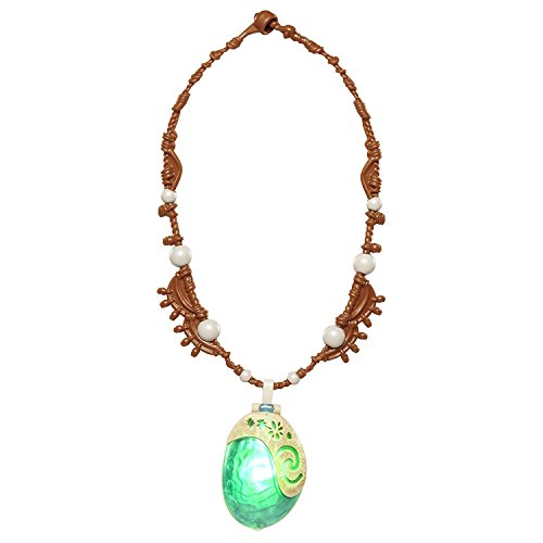 Princess Moana Necklace Light Up Magical Seashell Heart of Te Fiti