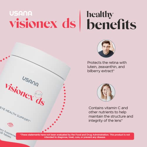 Visionex DS with Lutein Zeaxanthin for Advanced Eye Health and Vision Support* - 28 Tablets - 28 Day Supply