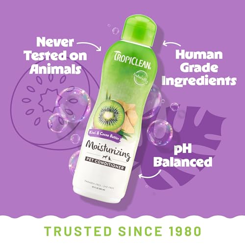 Dog Conditioner, Easy Detangling & Moisturizing Conditioner, Puppy Safe, Made in The USA, Kiwi & Cocoa Butter Scent, 20oz.