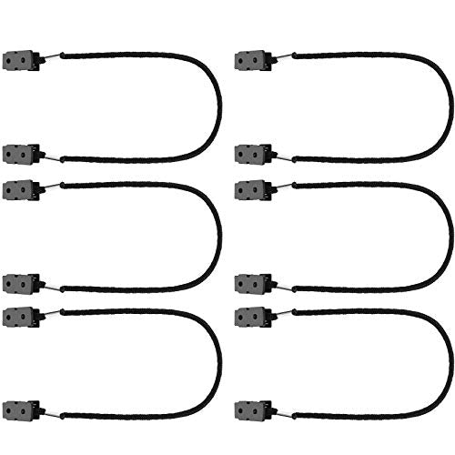 mens 6 Pieces Adjustable Strap Clips Retainers Windproof Clip Cap, Black, Large