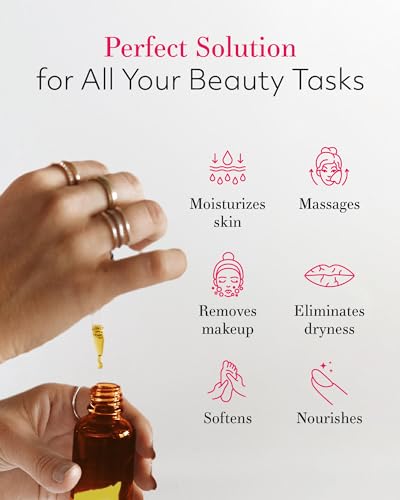 Jojoba Oil Organic, Pure Cold Pressed Natural Unrefined Moisturizer for Skin Hair and Nails 4 oz