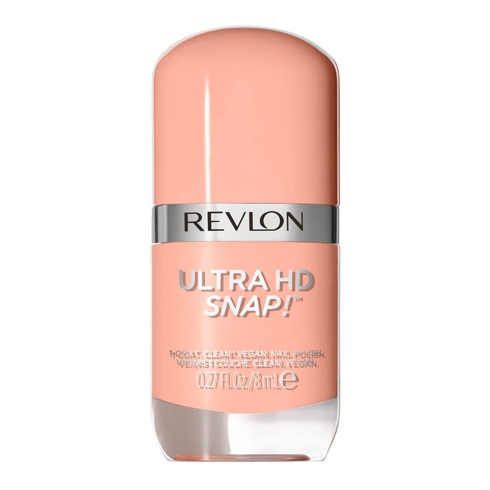Ultra HD Snap Nail Colors, Natural Rich Glossy Nail Polish, 100% Vegan Formula, No Base and Top Coat Needed, 018 Keep Cool, 0.27 fl. Oz.