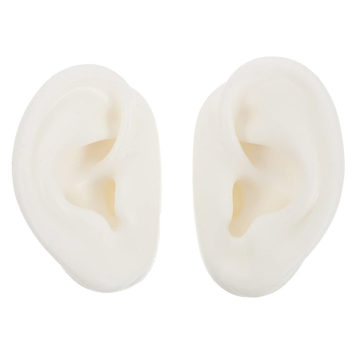 Soft Silicone Ear Model, Ear Model Simulation Display Props Teaching Tools Jewelry Display Earrings 1Pair Size M, White,Olive Green, 716RHSB05605S0XGKX