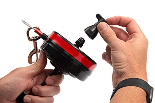 Bracket Mount and Stake Retractable Leash Tie Outs for Dogs (Stake, Large)