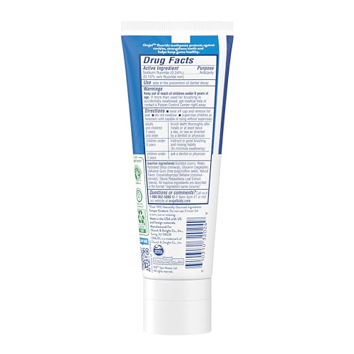 Kids Paw Patrol Anti-Cavity Fluoride Toothpaste, Natural Fruity Bubble Flavor, 4.2oz Tube