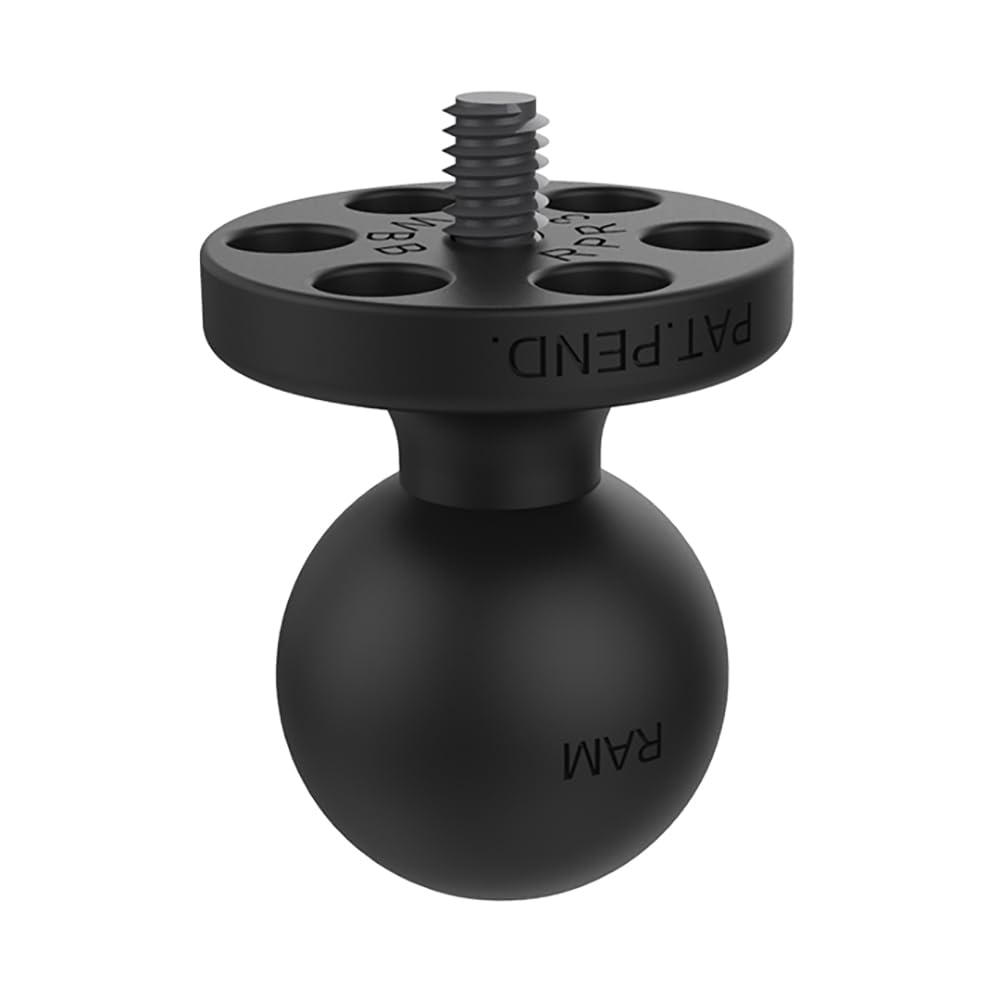 RAM Mounts Ball Adapter with 1/4-20 Threaded Stud for Action Cameras RAP-B-366U with B Size 1 Ball