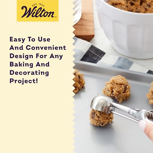 Stainless Steel Cookie Scoop, 1 Count (Pack of 1), Silver