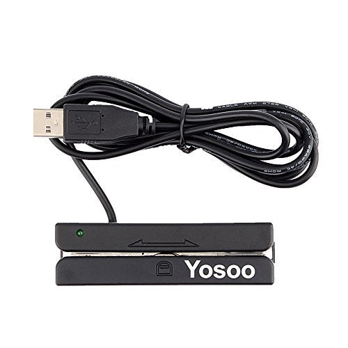MSR90 USB Magnetic Strip Card Reader 3 Tracks Mini Mag Hi-Co Swiper
