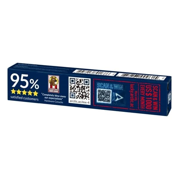 MX-2 (4 g) - Performance Thermal Paste for All Processors (CPU, GPU - PC, PS4, Xbox), high Thermal Conductivity, Safe Application, Non-Conductive, Non-capacitive
