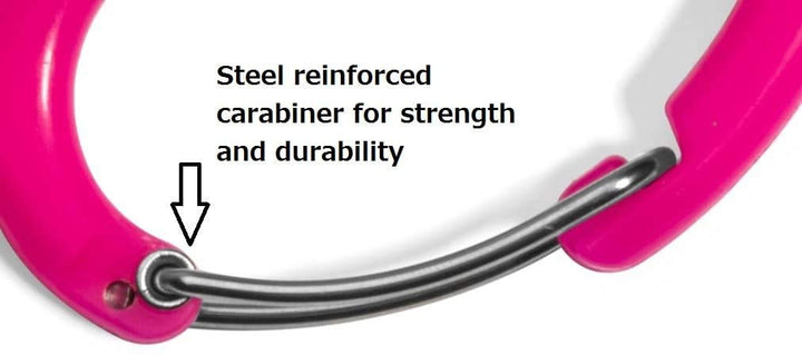 Trauma Shears with Carabiner - Stainless Steel Bandage Scissors for Surgical, EMT, EMS, Medical, Nursing, and Veterinary Use, First Aid Supplies and Accessories, 7.5-inch, Pink