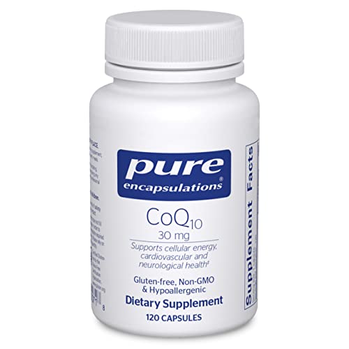 CoQ10 30 mg | Coenzyme Q10 Supplement for Energy, Antioxidants, Brain and Cellular Health, Cognition, and Cardiovascular Support* | 120 Capsules