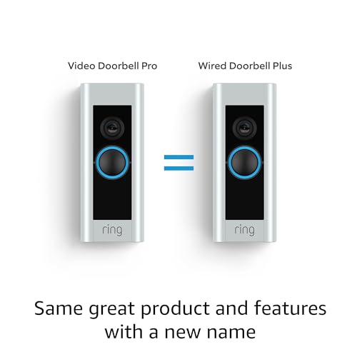 Wired Doorbell Plus (Video Doorbell Pro) – Upgraded, with added security features and a sleek design (existing doorbell wiring required)