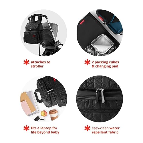 Diaper Bag Backpack: Forma, Multi-Function Baby Travel Bag with Changing Pad & Stroller Attachment, Navy